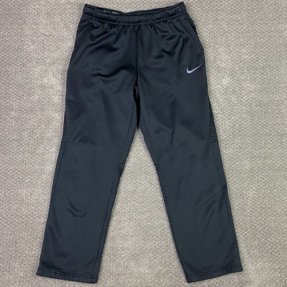 Nike Dri-Fit Therma Track Pants Mens Large Black Gym Sweatpants Joggers Training